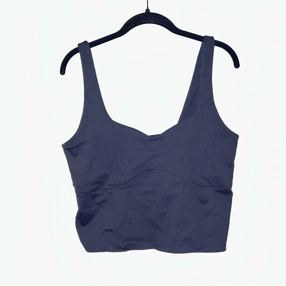 Abercrombie & Fitch Shirt Black Sleeveless fitted Tank Top Sweetheart Neckline L